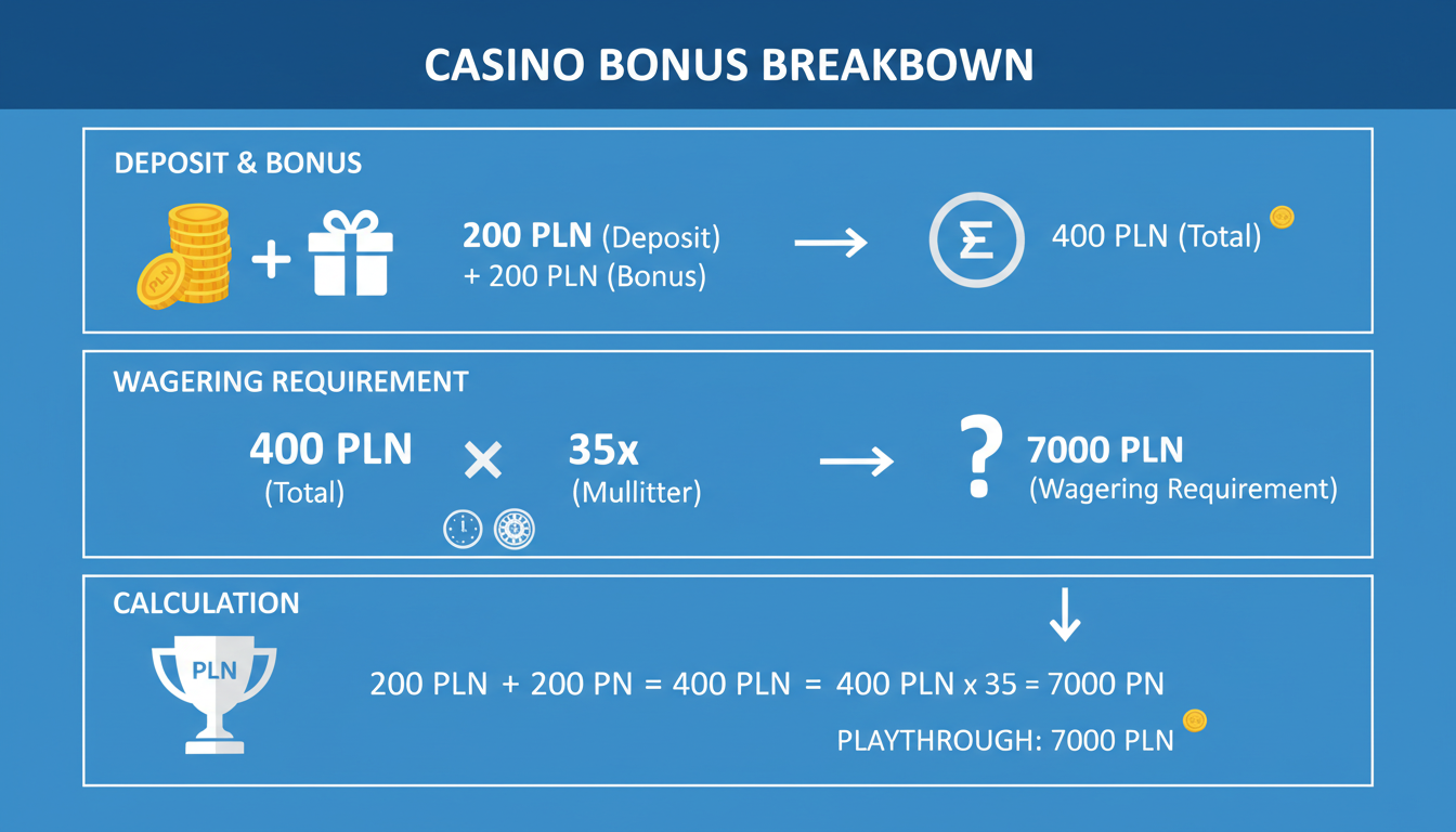 Schemat matematyki bonusu w kasynie online